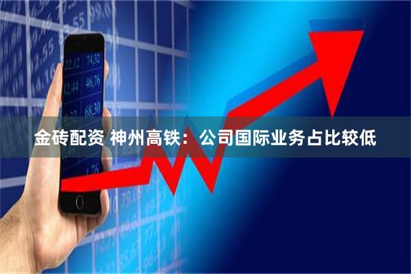 金砖配资 神州高铁：公司国际业务占比较低